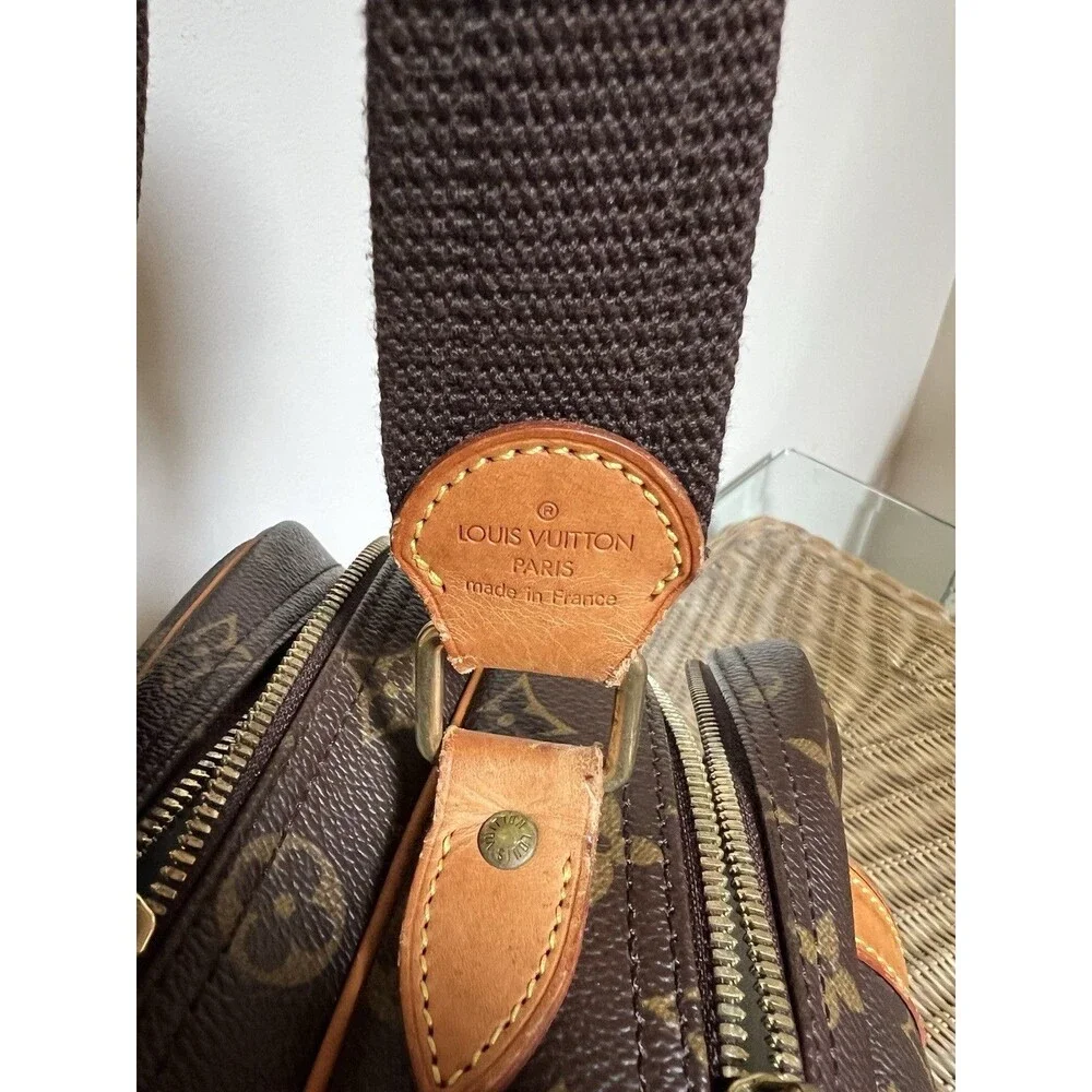 Louis Vuitton Monogram Reporter PM Bag Brown Coated Canvas  SP0054 May 2004